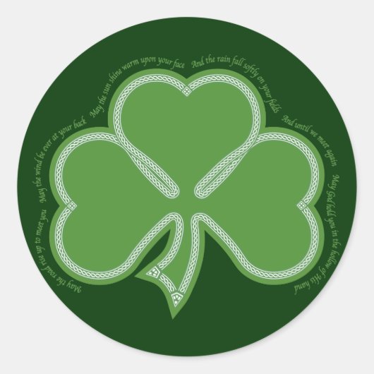 Sticker Rond Prière irlandaise (Devant)