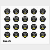 Sticker Rond Prière - sans fil (Feuille)