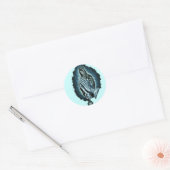 Sticker Rond Prière violette Vierge Marie (Enveloppe)