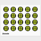 Sticker Rond Priez Plus de souci Moins (Feuille)