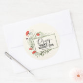 Sticker Rond Priez Plus Inquiète Moins Inspirationnelle Citatio (Enveloppe)