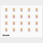 Sticker Rond Priez Plus Inquiétez Moins Matthew 6_34 Conception (Feuille)