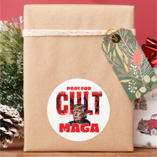 Sticker Rond Priez pour Cult MAGA
