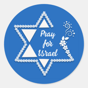 Sticker Rond Priez pour Israël