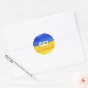 Sticker Rond Priez pour l'Autocollant rond ukrainien