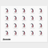 Sticker Rond Priez pour le Japon (Feuille)