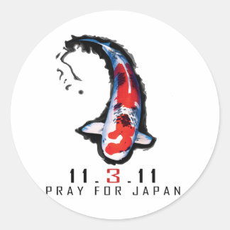 Sticker Rond Priez pour le Japon