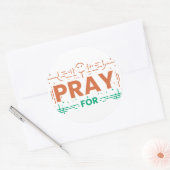 Sticker Rond Priez Pour L'Humanité (Enveloppe)