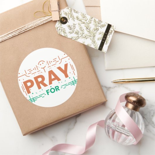 Sticker Rond Priez Pour L'Humanité (Cadeaux)