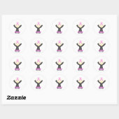 Sticker Rond Priez Pour Un Traitement (Feuille)