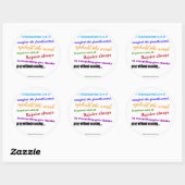 Sticker Rond Priez sans cesser (Feuille)