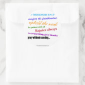 Sticker Rond Priez sans cesser (Sac)