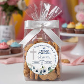 Sticker Rond Primera Comunion Cadeaux et favorise la première c