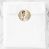 Sticker Rond Prince Baby shower (Sac)