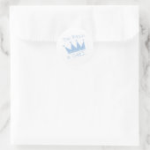 Sticker Rond Prince Crown 3e anniversaire (Sac)