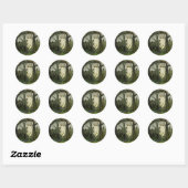 Sticker Rond Prince de grenouille (Feuille)