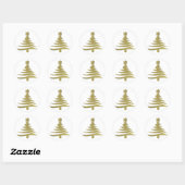 Sticker Rond Prince d'or moderne (Feuille)
