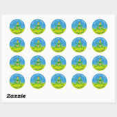 Sticker Rond Prince Frog (Feuille)
