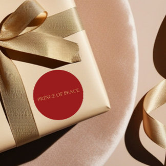 Sticker Rond Prince of Peace Red