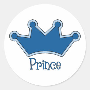 Sticker Rond Prince personnalisable - Couronne