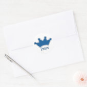 Sticker Rond Prince personnalisable - Couronne (Enveloppe)