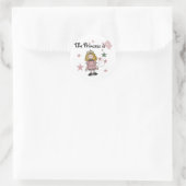 Sticker Rond Princess 4th Birthday Tshirts et cadeaux (Sac)
