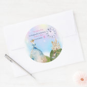 Sticker Rond Princess Birthday Kids (Enveloppe)