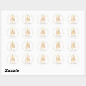 Sticker Rond Princess Castle Gold (Feuille)