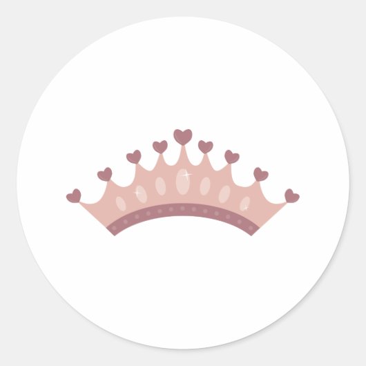 Sticker Rond Princess Crown (Devant)