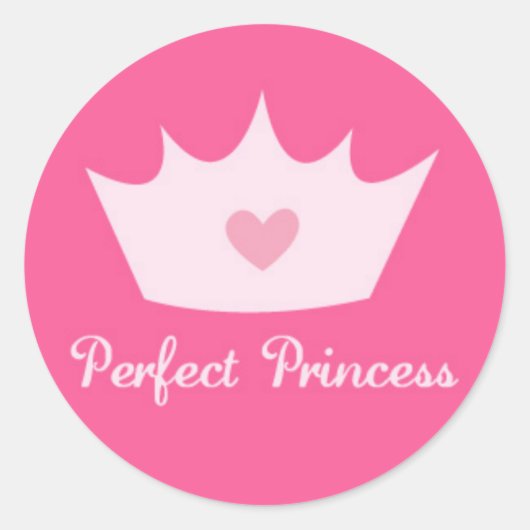 Sticker Rond Princess Crown (Devant)
