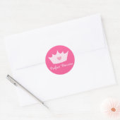 Sticker Rond Princess Crown (Enveloppe)