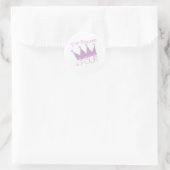 Sticker Rond Princess Crown 4e anniversaire (Sac)