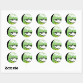 Sticker rond Princess Green Classic (Feuille)