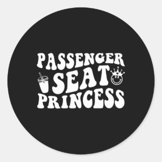 Sticker Rond Princess Seat Passenger Friend Princess Passenger