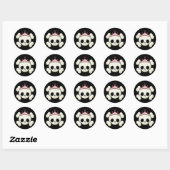 Sticker Rond Princess Skull (Feuille)