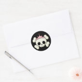 Sticker Rond Princess Skull (Enveloppe)