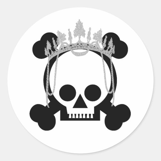 Sticker Rond Princess Skuls (Devant)