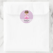 Sticker Rond Princesse (Sac)
