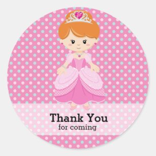 Sticker Rond Princesse