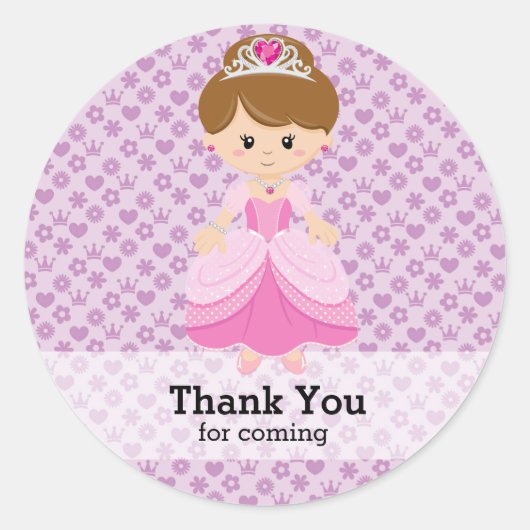 Sticker Rond Princesse (Devant)