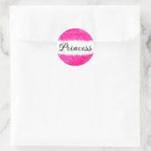 Sticker Rond Princesse (Sac)