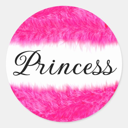 Sticker Rond Princesse (Devant)