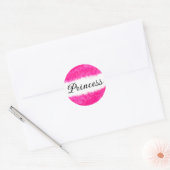 Sticker Rond Princesse (Enveloppe)