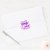 Sticker Rond Princesse 1er Anniversaire Filles mignonnes Person (Enveloppe)