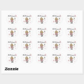 Sticker Rond Princesse 1er Anniversaire Tshirts et cadeaux (Feuille)