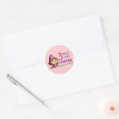 Sticker Rond Princesse Âge 3 (Enveloppe)