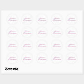 Sticker Rond Princesse asiatique (Feuille)