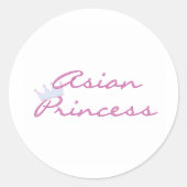 Sticker Rond Princesse asiatique (Devant)