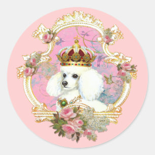 Sticker Rond Princesse aux griffes roses