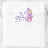 Sticker Rond Princesse Big Sister (Sac)